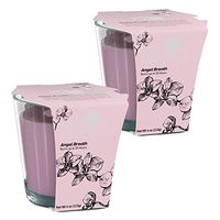 Aroma From Nature Angel Breath 4 oz AireCare Scented Candle - 2 Pack - Aromatherapy Candles - Home Fragrance - Apothecary Glass With Single Wick