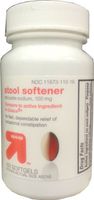 Stool Softener Docusate Sodium 100mg, 160 Softgels, by Up&Up, Compare to Colace