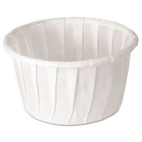 250/Bag Treated Paper Soufflé Portion Cups in White