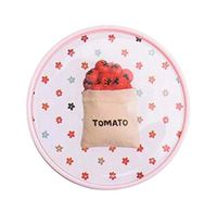Stylish Round Contact Lenses Case Storage Holder Tomato #01