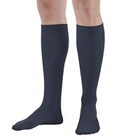Ames Walker AW Style 166 Men's Travel 15 20mmHg Knee High Socks Navy Medium