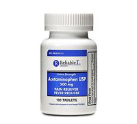 Reliable-1 Laboratories Acetaminophen USP 500 mg Pain and Fever Reducer