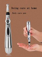 Pulse Meridian Pen Physiotherapy Instrument Electronic Acupuncture Instrument Portable Body Care Pen Massager Meridian Energy Pen Pain Relief Tool (Size : with Gel)