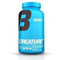 Beast Sports Nutrition – Creature Creatine Complex – Fuel Muscle Growth – Optimize Muscle Strength – Enhance Endurance – Boost Recovery – 5 Forms of Creatine Monohydrate – 60 Servings – 180 Capsules
