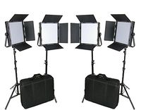 CAME-TV High CRI Bi-color 4 X 1024 LED Video Lights Studio TV Lighting + Free Bag
