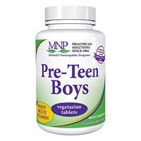Michael's Naturopathic Programs Pre Teen Boys Daily Multivitamin - 60 Vegetarian Tablets - Nutrient & Herb Blend for Healthy Growth & Development - Kosher - 60 Servings