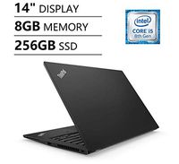 2019 Lenovo ThinkPad T480S 14" IPS Full HD FHD (1920x1080) Business Laptop (Intel Core i5-8250U, 8GB DDR4 RAM, 256GB PCIe NVMe M.2 SSD) Backlit, Fingerprint, Thunderbolt, Type-C, RJ-45, Windows 10 Pro