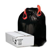 Webster Drawstring Trash Liners,1.2 mil,33Gal.,33-1/2"x38",150/BX,BK