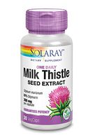 Solaray One Daily Milk Thistle, 30 Caps, 0.15 Bottle