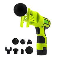 X&LFC Vibration Percussion Massage Gun - Cordless Handheld Percussion/Tapping Massager,with 7 Kinds Heads - Portable, Rechargeable,Green