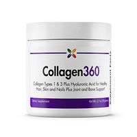 Stop Aging Now - Collagen360 - Collagen Types 1 & 3 Plus Hyaluronic Acid for Healthy Hair, Skin and Nails - Joint and Bone Support - 2.7 oz (78 Grams)