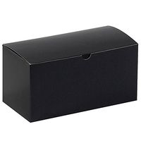 Aviditi Fiberboard Gloss Gift Box, 9" L x 4-1/2" W x 4-1/2" H, Black, Case of 100 (GB944BK)