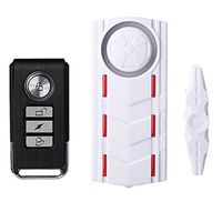 2in One Door Window Magnetic Sensor Alarm +Vibration Alarm Wireless Remote Control Door Burglar Alarm With Built-on Rechargeable Battery