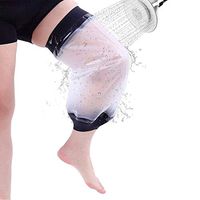 Aozzy Adult Knee Cast Cover for Shower Waterproof Shower Bandage and Cast Protector for Leg Reusable Watertight Protection