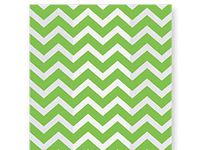 Christmas Print Cello Bags - Chevron Green 6x3-1/4x13-1/2" Cello Bags 1.2 mil (2 Packs; 100 Bags Per Pack) - WRAPS-C7BCHG
