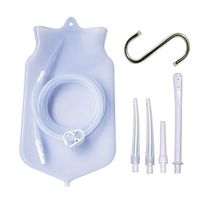 Enema Bag Kit for Colon Cleansing, 2 Quart Open Top Enema Bag with Silicone Hose - Reusable Home Coffee Water Colon Cleansing Enema Kit