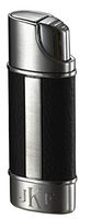 Personalized Piccolo Leather and Brushed Chrome Torch Flame Lighter Free Monogram