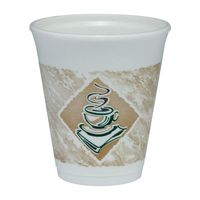 Dart DCC 8X8G CAF G Design Foam Cup 8 Oz - 1000-Case