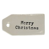Merry Christmas Gift Tag Label Set 6 | Holiday Hanger Reusable Wine Bottle