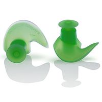 LANE 4 Accessories – Ear Plugs with Storage Case, Ergonomic Shape Chlorine-Proof Waterproof Silicone, Soft Flexible Comfortable Reusable Unisex for Adults Men Women Children EP005 (Green)