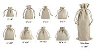 12 Pack-Natural Linen Favor Bags, Gift Drawstring Bag, Wedding Gift Favors, Jewelry Bag, Christmas Gift Bags, Gift Wrap, Wine Bags (5" x 7")