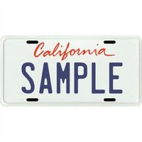 Your Name Your State Custom Metal License Plate - Choose from All 50 States (California, 6" x 12" Super Thick (.045"))
