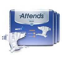 Attends Advanced Briefs with Advanced Dry-Lock Technology for Adult Incontinence Care, XL, Unisex, 20 Count (Pack of 3)