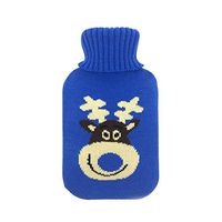 Sikye 2 Liter Hot Water Bottle Cover Soft Comfort Knitting Cute Cover,ONLY Cover - Portable, Reusable (C)