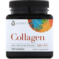 Collagen Type 1 & 3 Hydrolyzed Collagen Vitamin C Skin Hair Nails Joints Bones 120 Tablets