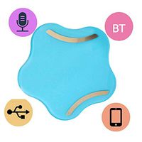 Smart Digital Body Weight Scale, Bathroom Scale with Large LCD Display, Step-On Technology, High Precision Measurements,180kg Max, Tempered Glass,Electronic Scale (Blue, 27x27cm)