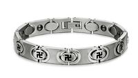 Aegean Jewelry Titanium Men's Fashion Magnetic Bracelet, Anti-fatigue and Pain-relief, with a Gift Box and a FREE Small Gift