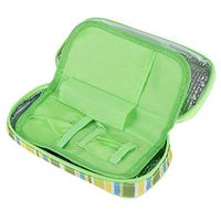 Portable Insulin Cooler Bag,Diabetic Organizer Medical Travel Cooler Pack with Insulation Liner (Green)