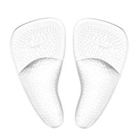 1Pair Transparent Silicone Self-Adhesive Arch Support Forefoot Cushions Flat Feet Correction Pain Relief Insoles Shoe Pads Foot Center Protector Footwear for Foot Protection
