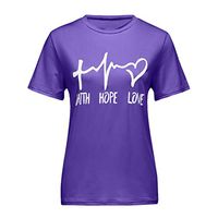 Women's Summer Sleeveless V-Neck Hi-Low Hem T-Shirt Tunic Tops Blouse Shirts(Purple,US 14)