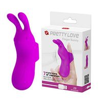 beioust G-Spotter Rabbit with Bunny Ears Realistic Shaft and Pleasure for Women Rotating Silicone with 7 Modes