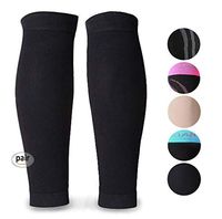 MGANG Calf Compression Sleeve, 1 Pair Unisex, Strong Calf Support 20-30mmHg, Best for Calf Pain & Swelling Relief, Shin Splint, Varicose Veins, Maternity Pregnancy, Muscle Recovery, Travel, Black XXL