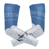 LEVEIS Aircraft Arm Sleeves UV Protection for Men Women Sunblock Protective Gloves Running Golf Cycling Driving Long Arm Cover 1 Pair