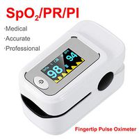 Fingertip Pulse Oximeter, Blood Pulse Oximeter Finger Pulse Blood Oxygen Level Fingertip Monitor for Household LED Display, Easy Check Pulse with Finger，Suitable for Fitess
