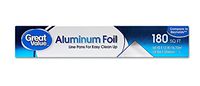 Great Value 759419915 Aluminum Foil, 180 sq ft(Renewed)