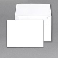 White Blank Heavyweight Note Cards and Envelopes, 4-1/2 X 6-Inches, Pack of 50. this is Not a Fold Over Card.