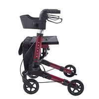 Thainature Rollator Walker Foldable Compact Design with seat,red
