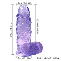 Stkuoo G-ô-d-ềmiche Realistic Silicone Stick, Super Relaxing Private Pressure Bar