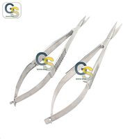 G.S Westcott Micro Scissors Set of 1 Each Straight & Curved Best Quality