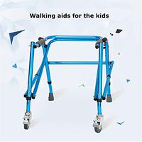 Elderly Disabled Walker Walking Aid Foldable Elderly Walkers Aluminum Alloy Adjustable Height Children's