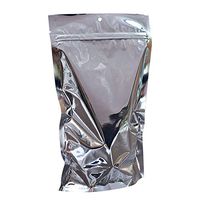 Silver Mylar Stand Up Pouch 7.5"x11.5"x3.5", Pack of 100