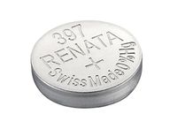 Renata Watch Battery Swiss Made Renata 397 or SR726SW Or AG2 1.5V (1 Battery, 397 or SR 726 SW)