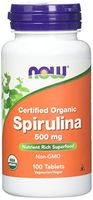 Now Foods Organic Spirulina Tablets, 100 Tablets