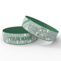 My Silicone Band Personalized Tags for Water Bottles (Green, Single)