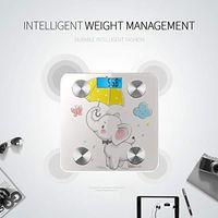 Cute Animation Elephant Scale for Body Weight Scales for Weight Best Rated Bathroom Scales Tracks 8 Key Compositions Analyzer Sync with Fitness Apps 400 Lbs