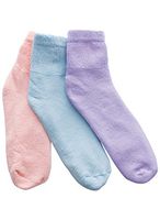 Women's Diabetic Quarter-Cut Socks Pastels One Size